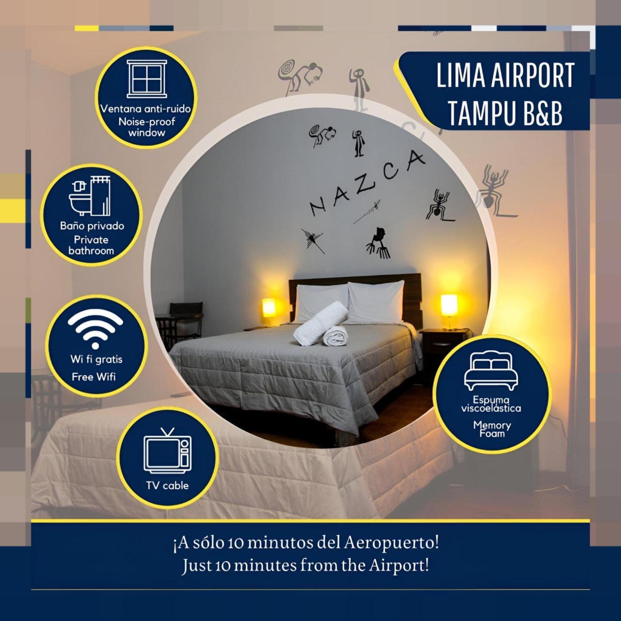 Lima Airport Tampu B&B Bagian luar foto